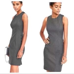 Banana Republic Sleeveless Side Button Sheath Dress (Size 4)